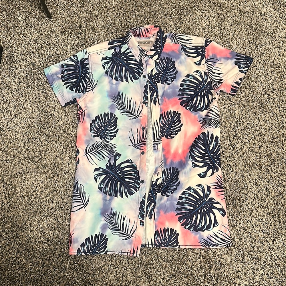 Mens Short Sleeve Button Up